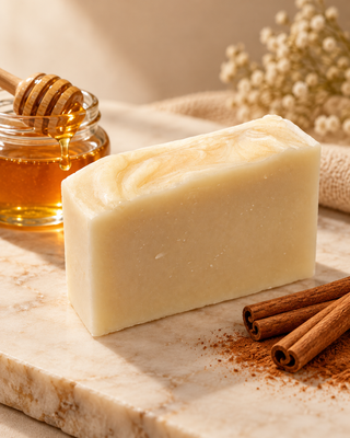 Natural Honey & Cinnamon Organic Bar Soap