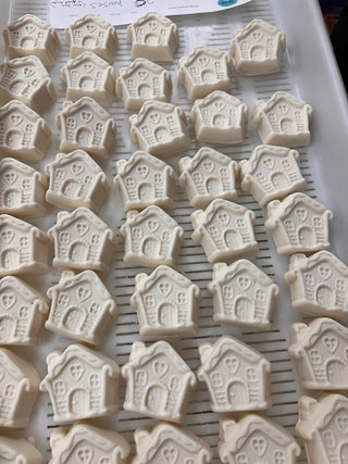 Gingerbread House Organic Soap with Eucalyptus, Lavender & Spearmint